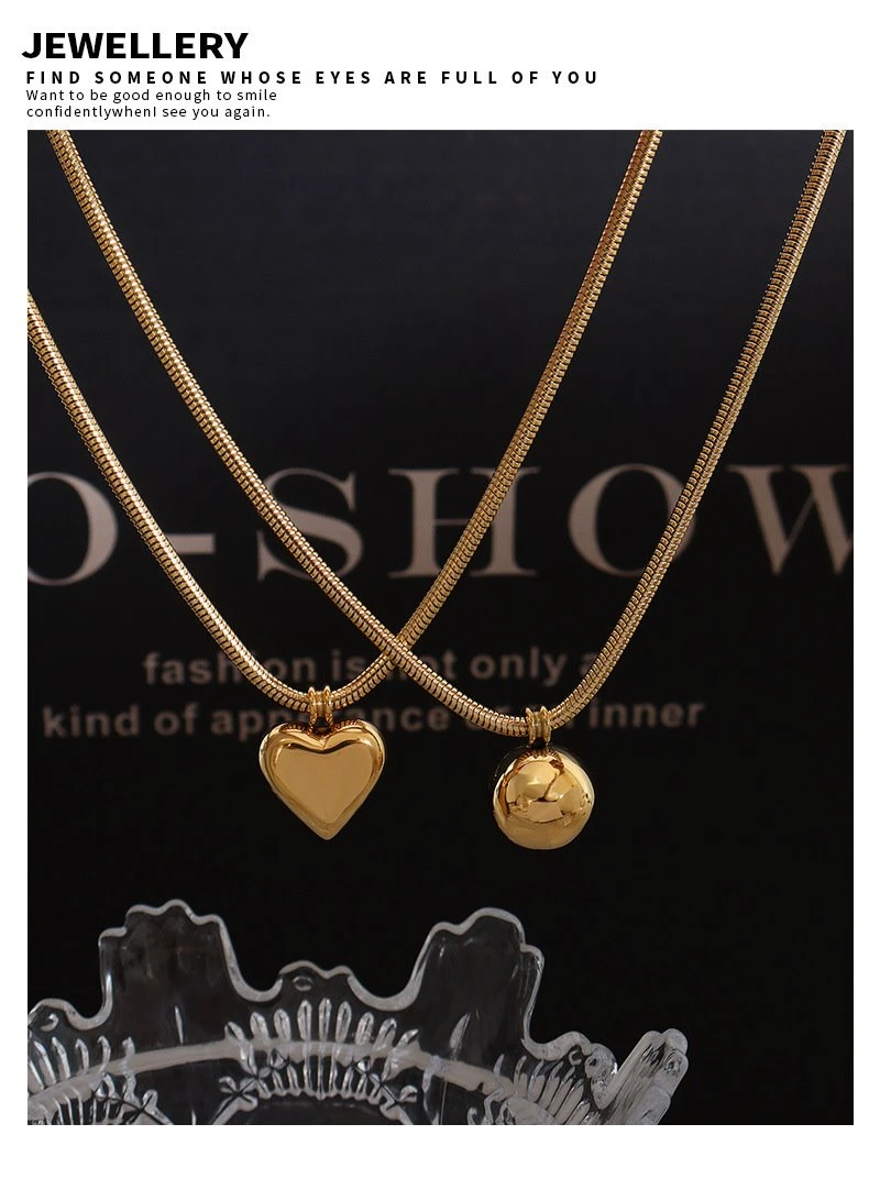 gold plated snake chain necklace