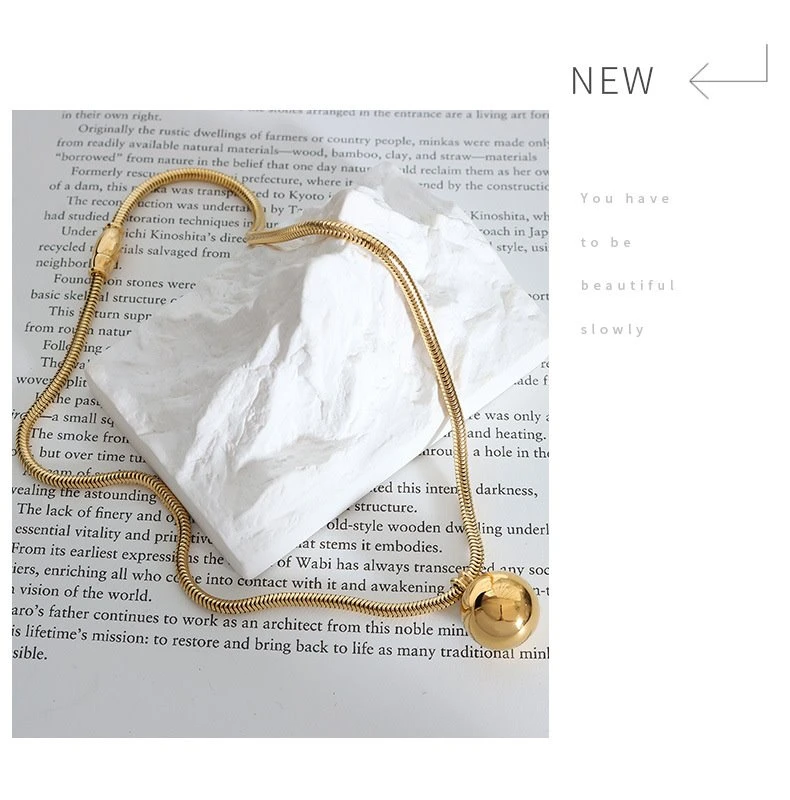 18k gold plated snake chain