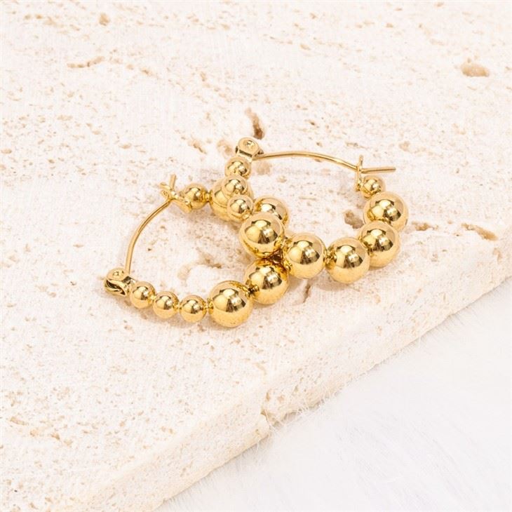 beaded hoops