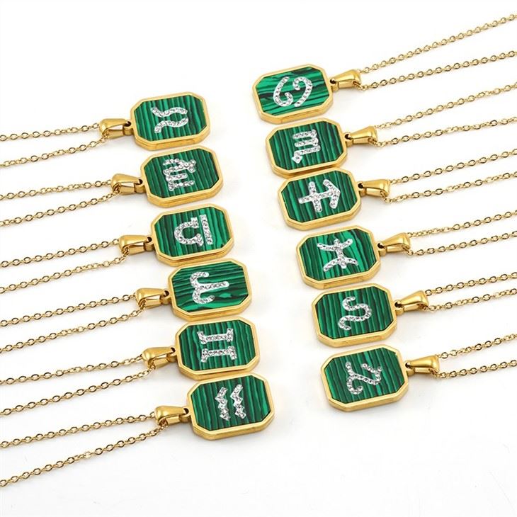 square zodiac necklace