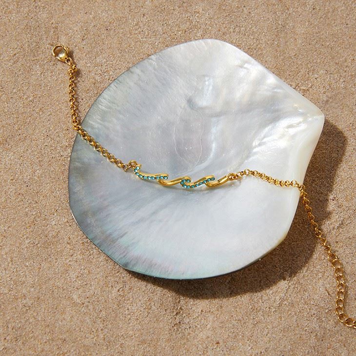 Blue Ocean Wave Bracelet best