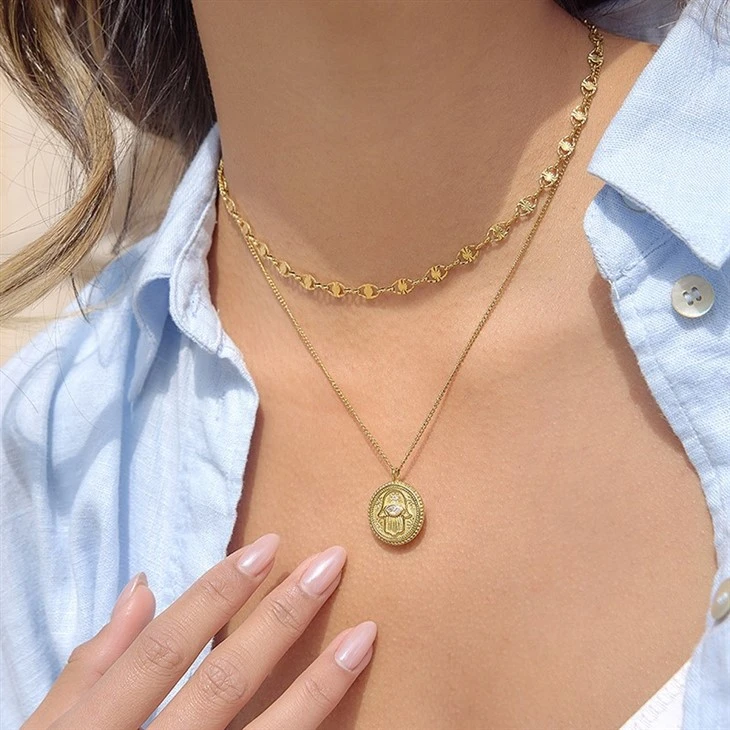 Hamsa Hand Thin Link Chain best