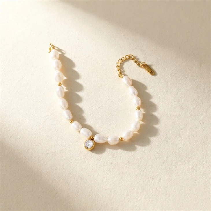 Luminous Oval Pearl Bracelet factory