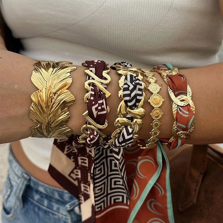 Scarf Knotted Cuff Bangle factory